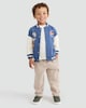 image 1 of Hot Wheels Speed Club Cotton Rich Bomber Jacket in Blue
