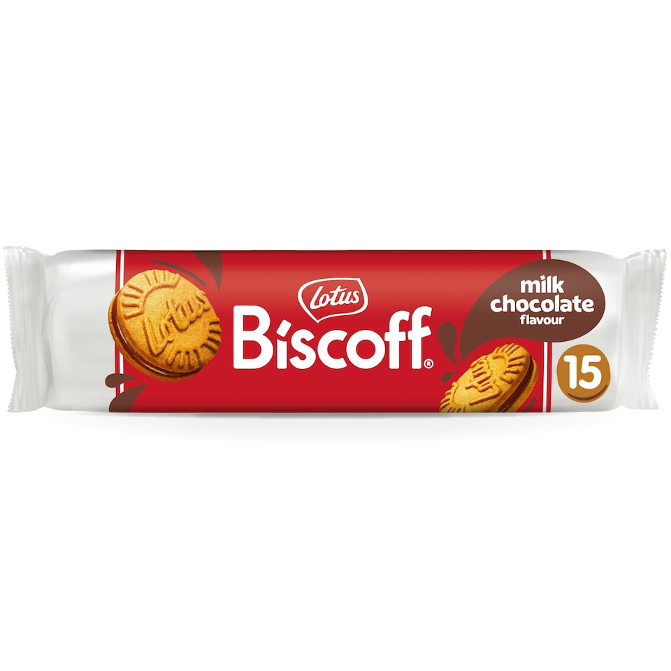 image 1 of Lotus Biscoff Sandwich Biscuits Milk Chocolate 150G