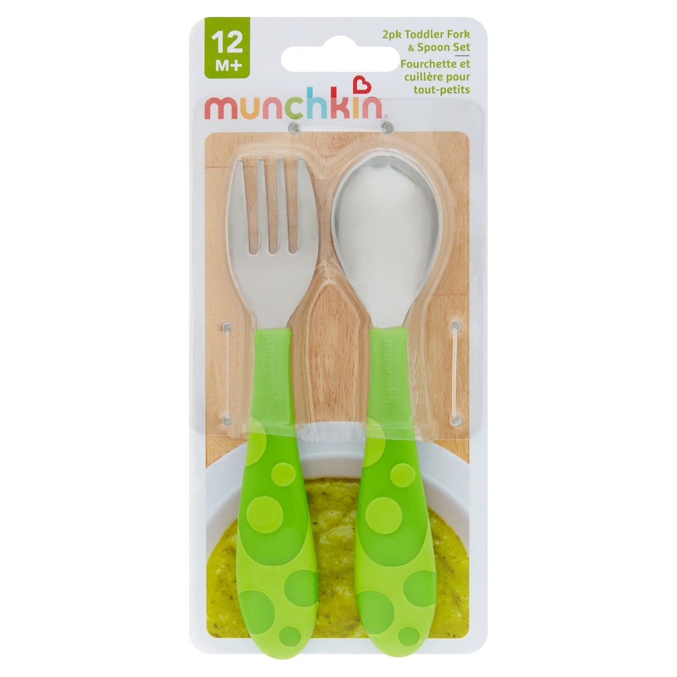 image 1 of Munchkin Toddler Fork & Spoon Set