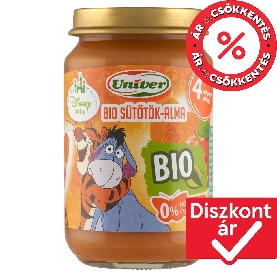 Univer bio sütőtök-alma bébidesszert 4 hónapos kortól 163 g  1. kép