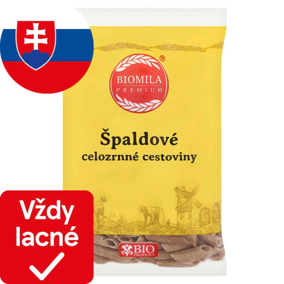 obrázok 1 z Biomila Penne špaldové celozrnné cestoviny 400 g
