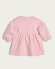 image 2 of F&F Baby Cotton Rich Bow Sweat Dress in Pink