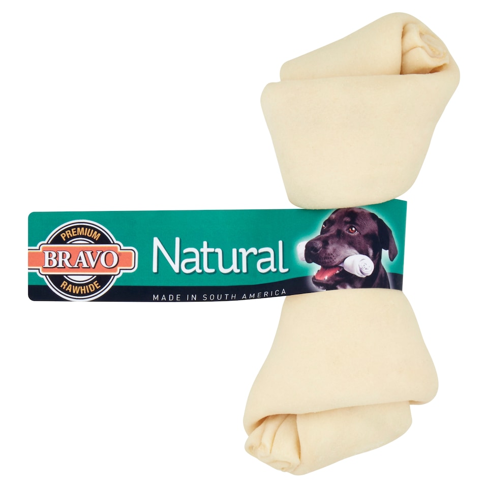 Bravo Natural Knotted Bone 4-5" 50G