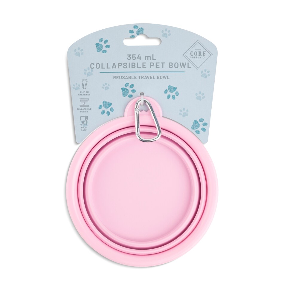Core Supply Collapsible Pet Bowl 354Ml Assorted