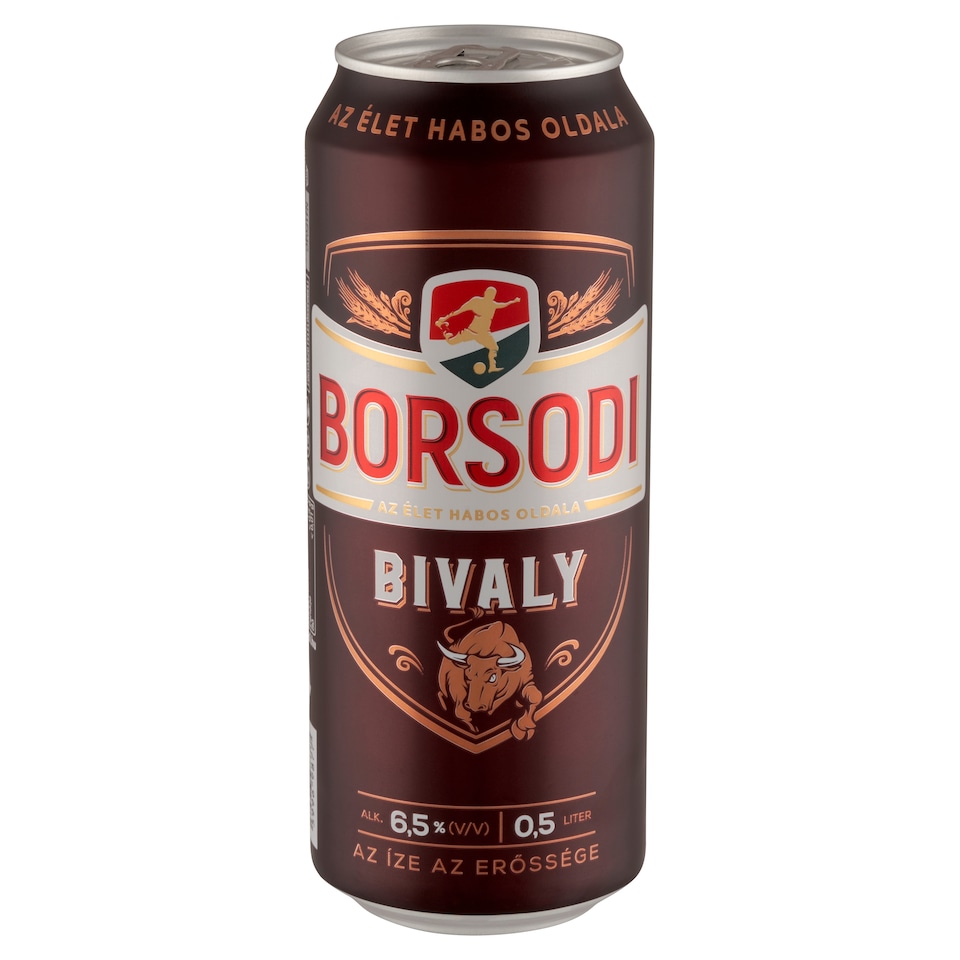 Borsodi Bivaly minőségi világos sör 6,5% 0,5 l  1. kép