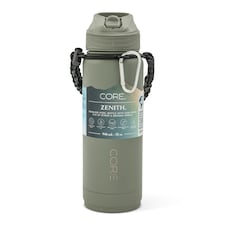 Core Kitchen Grey Zenith Paracord Handle Sipper Water Bottle 946ML