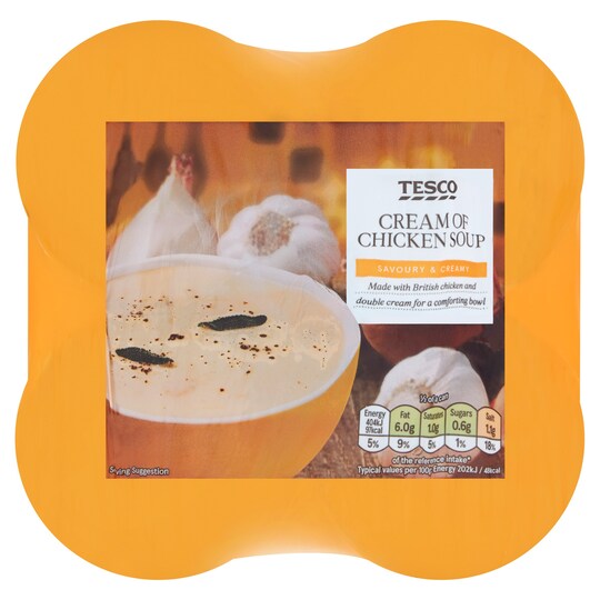 Tesco Cream Of Chicken Soup 4 X 400G Tesco Groceries