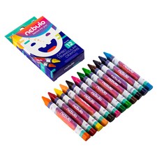 Nebulo Jumbo Triangular Crayon Set 12 Colours