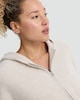 image 2 of F&F Active Knitted Zip Up Hoodie with Wool in Neutral