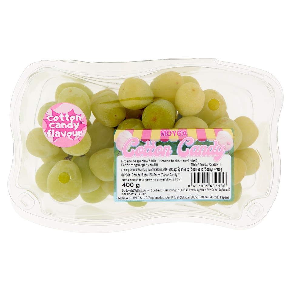 Moyca Cotton Candy White Seedless Grapes 400g