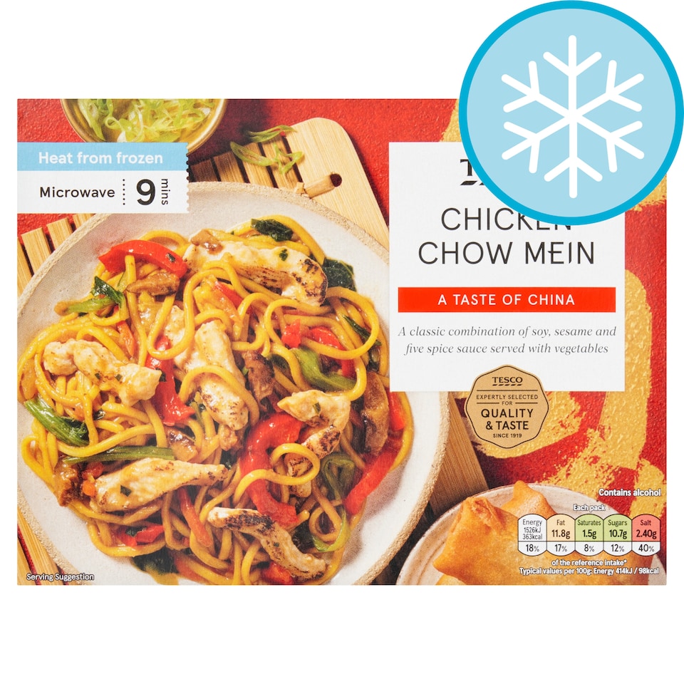 Tesco Chicken Chow Mein 375G