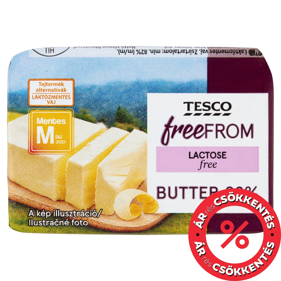 Tesco Free From Lactose-Free Butter 82% 100 g