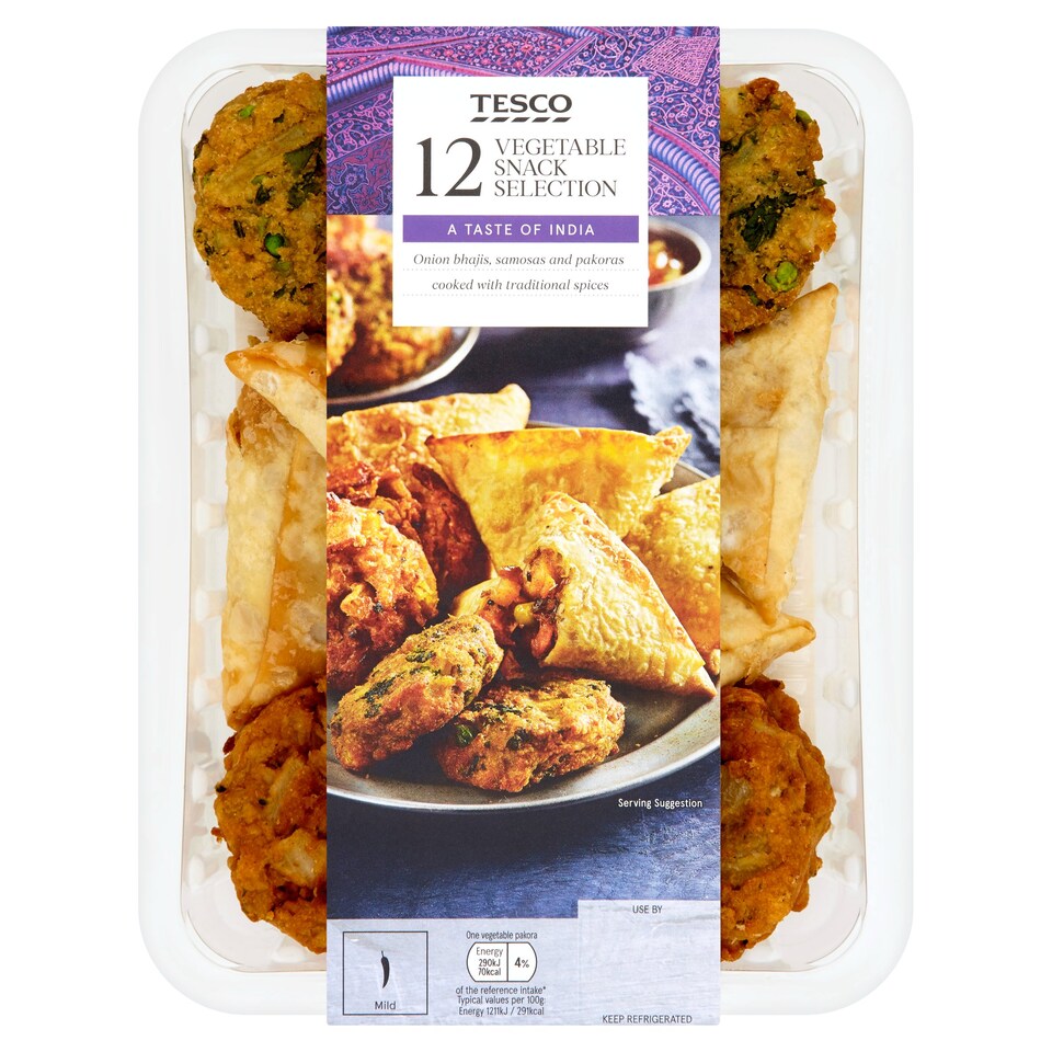 Tesco 12 Indian Snack Selection 326G