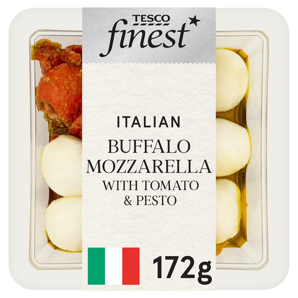 Tesco Finest Italian Buffalo Mozzarella with Tomato & Pesto 172g