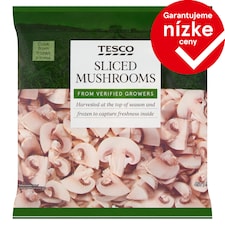 Tesco Šampiňóny krájané 450 g