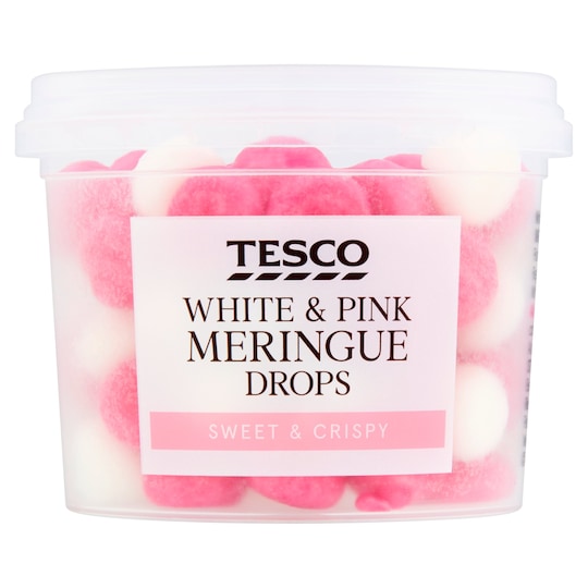 Tesco Pink And White Meringue Drops 35G Tesco Groceries