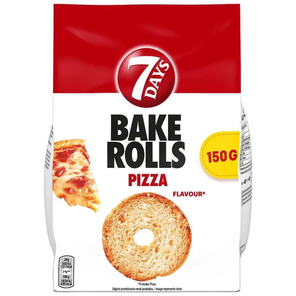 7DAYS Bake Rolls Pizza 150g
