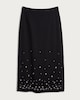 image 4 of The F&F Edit Diamanté Embellished Co-ord Midi Skirt in Black