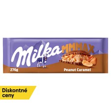 Milka Peanut Caramel mliečna čokoláda z alpského mlieka s arašidovou náplňou a karamelom 276 g