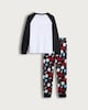 image 2 of Netflix Stranger Things Pure Cotton Slogan Pyjamas in Multi