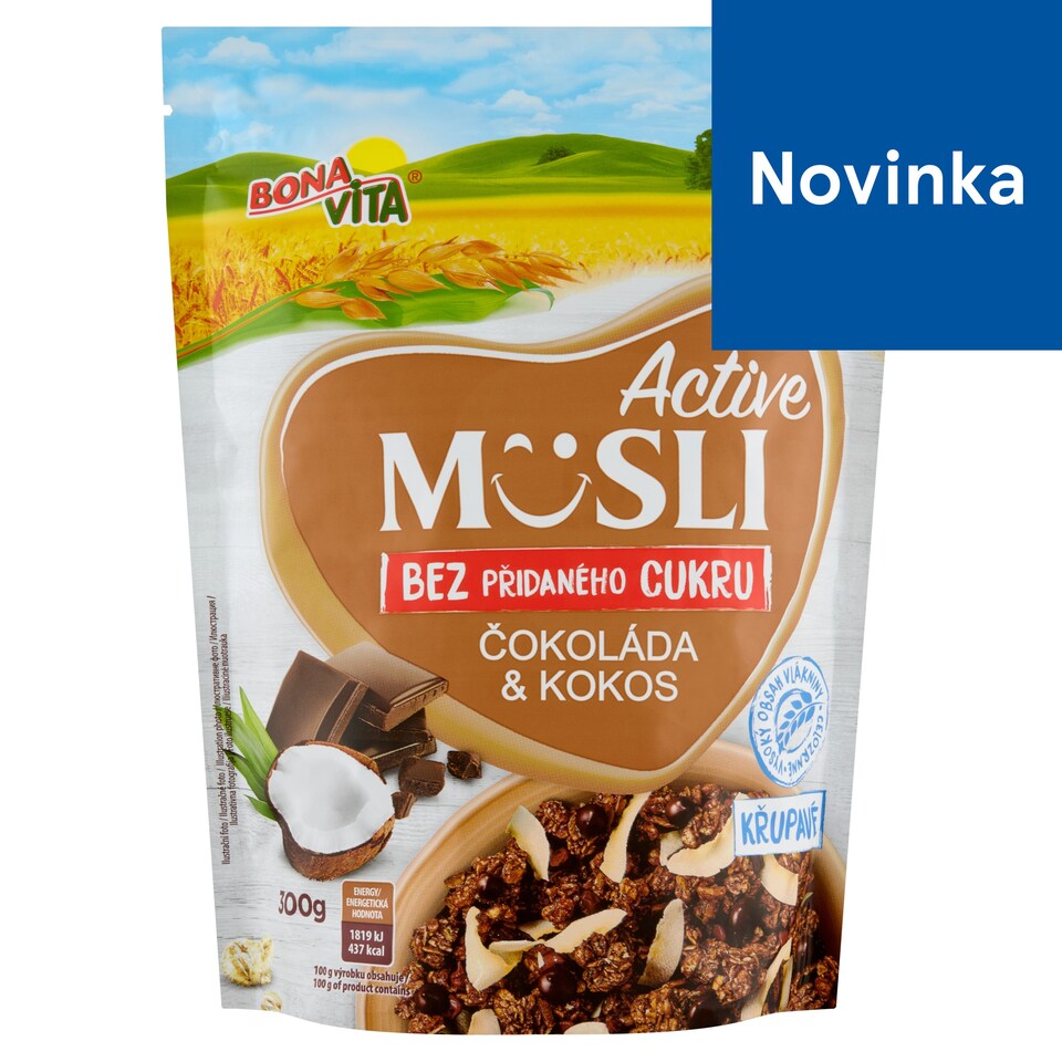 image 1 of Bona Vita Active Baked Muesli Chocolate & Coconut 300 g