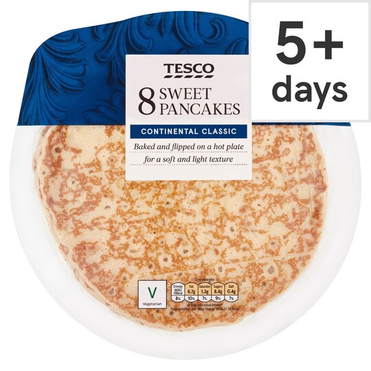 Tesco Sweet Pancakes 8 Pack Tesco Groceries