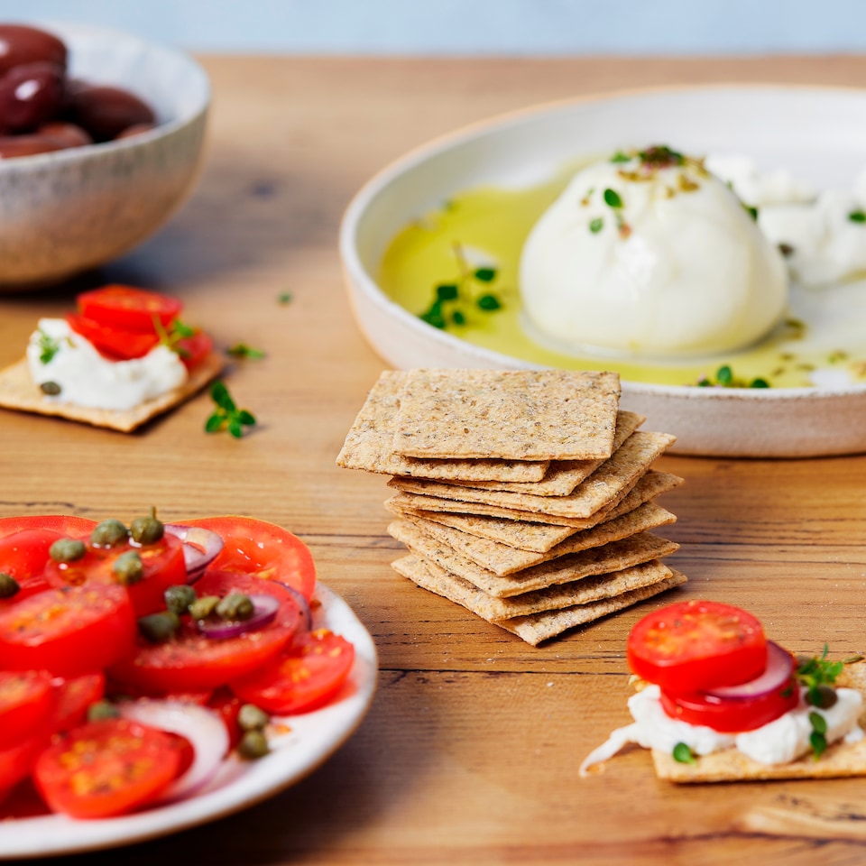 image 1 of Peter's Yard Oregano & Olive Oil Sourdough Crackers 90g