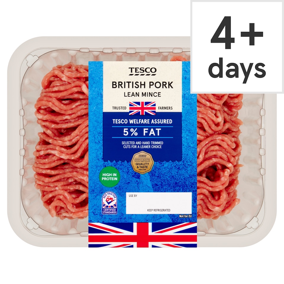 Tesco Lean Pork Mince 5% Fat 500G