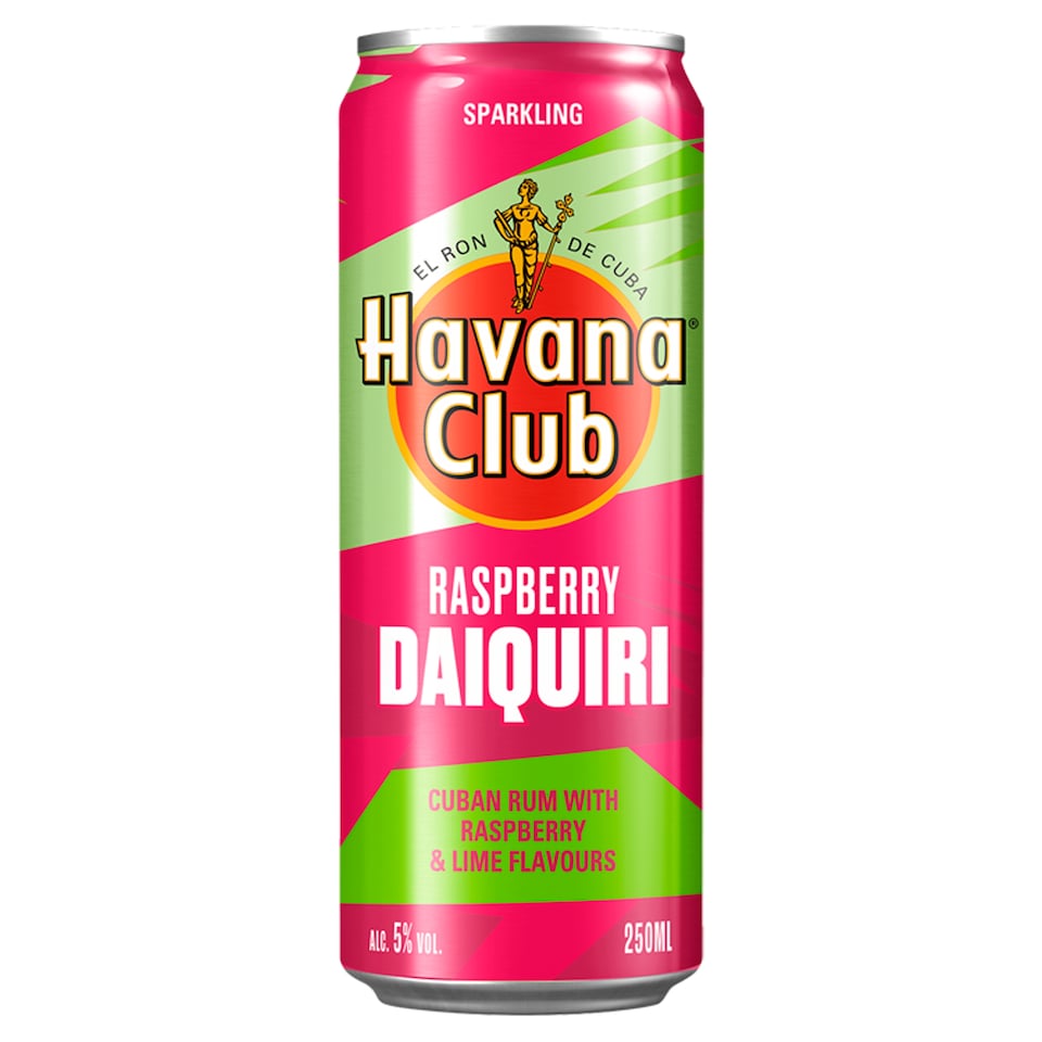 image 1 of Havana Club Raspberry Daiquiri Cocktail 250ml