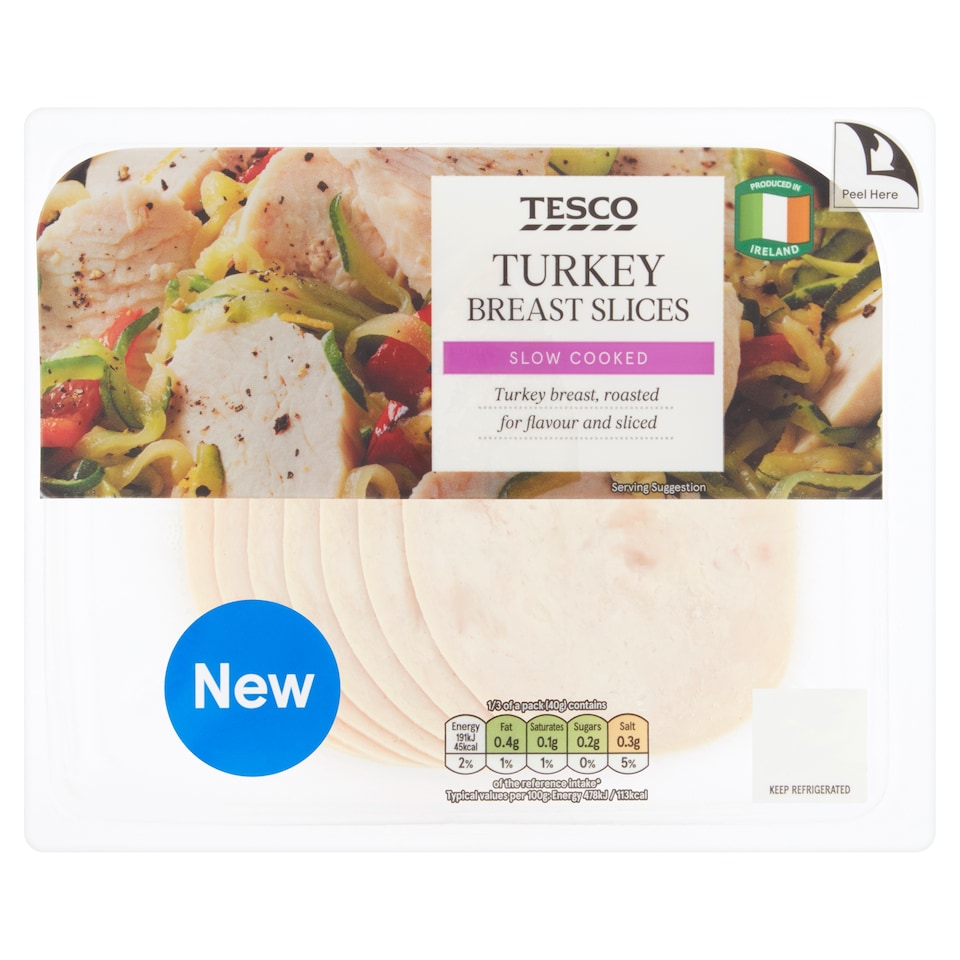 Tesco Roast Turkey Slices 120G X 12