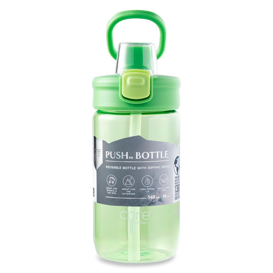 image 1 of Core Kitchen Green Push Bottle 540ml
