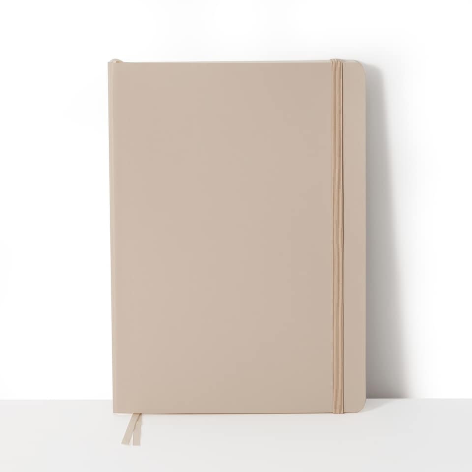 image 1 of Paperchase Agenzio Large Oatmeal Ruled Notebook