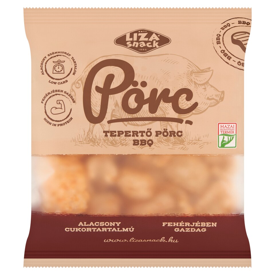 Liza Snack BBQ ízesítésű tepertő pörc 30 g