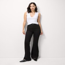 F&F Contour High Rise Bootcut Jeans in Black