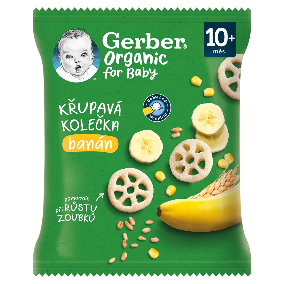 GERBER Organic Chewing Wheels Crunchy Wheels with Banana 28g