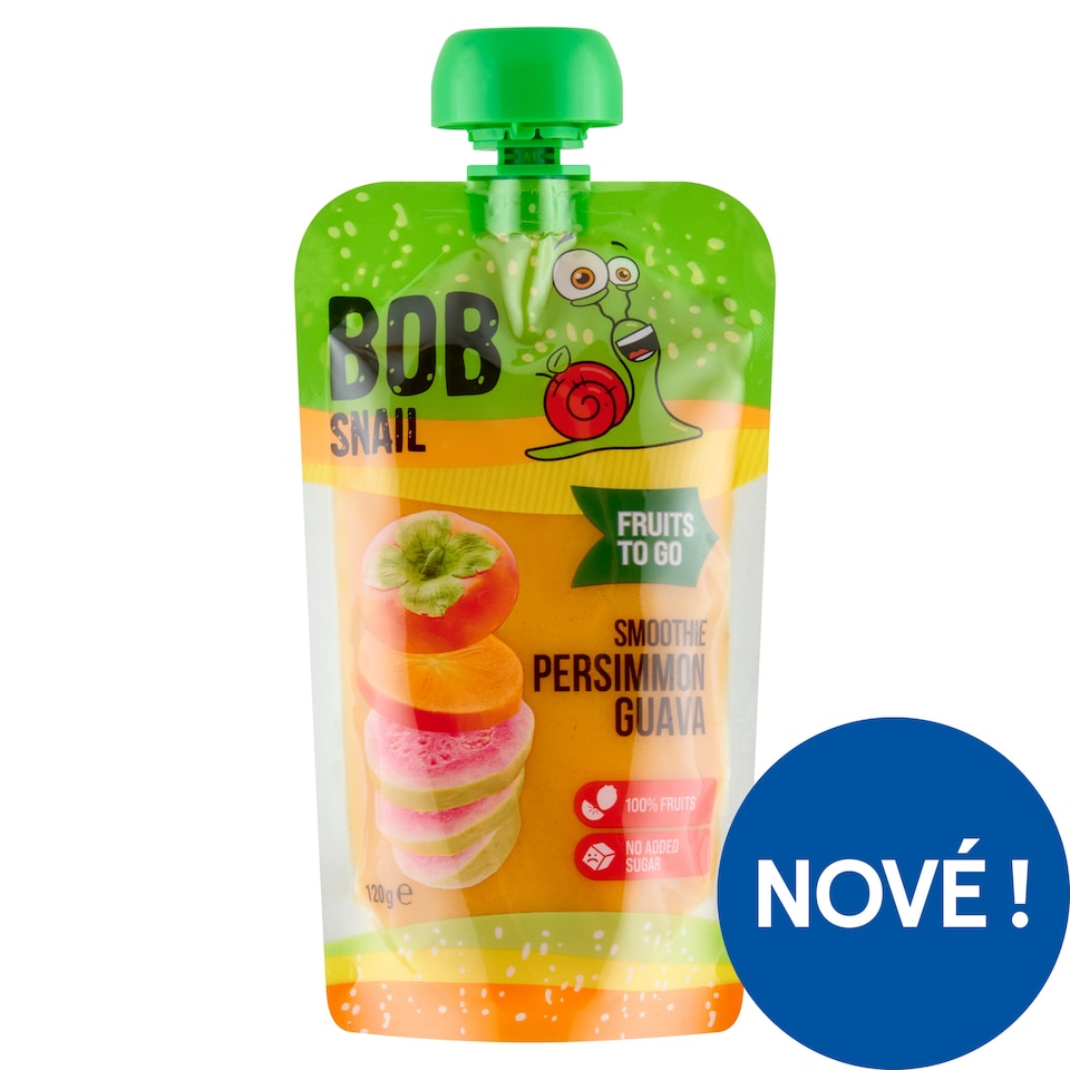 image 1 of Šnek Bob Smoothie Persimmon Guava 120g