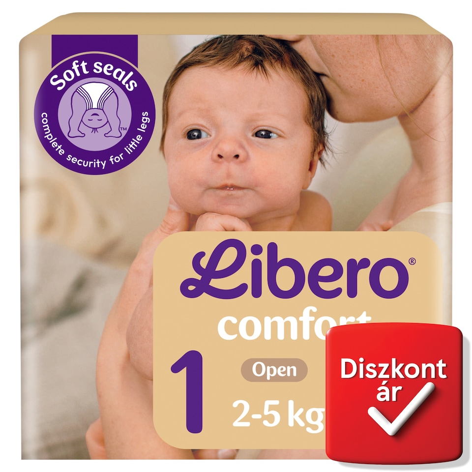 Libero Comfort pelenka, méret: 1, 2-5 kg, 43 db  1. kép