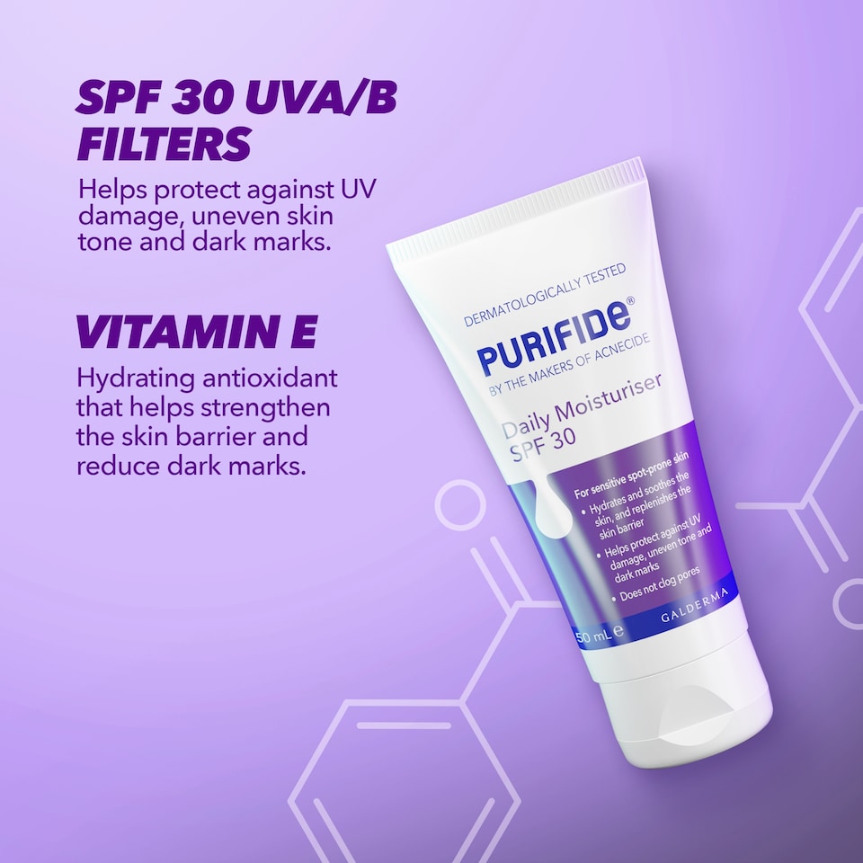 image 1 of Purifide Daily Moisturiser Spf 30 50Ml
