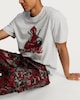 image 1 of Marvel Deadpool Cotton Rich Pyjamas in Grey