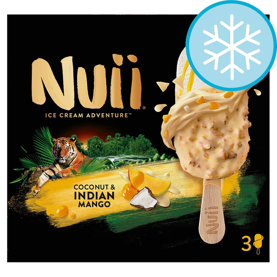 Nuii Ice Cream Adventure Coconut & Indian Mango 3x90ml