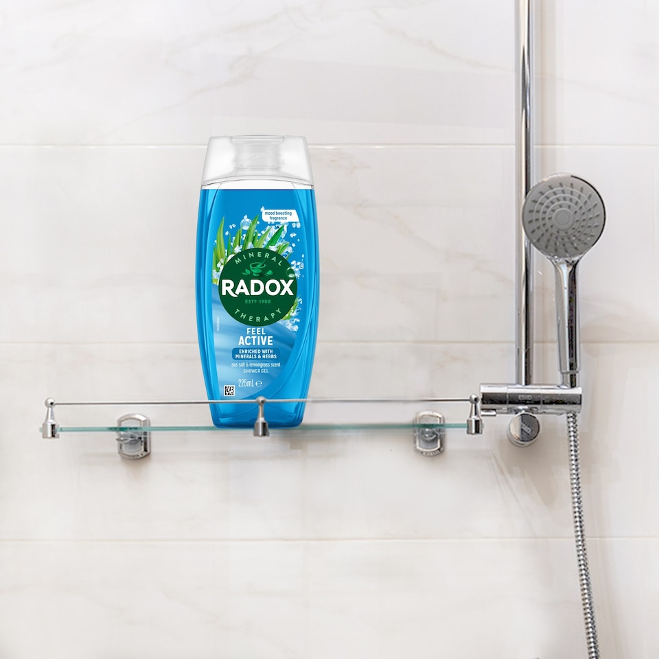 image 1 of Radox Sea Salt & Lemongrass Feel Active Shower Gel Body Wash 225ml