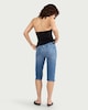 image 3 of F&F Mid Rise Capri Jeans in Blue