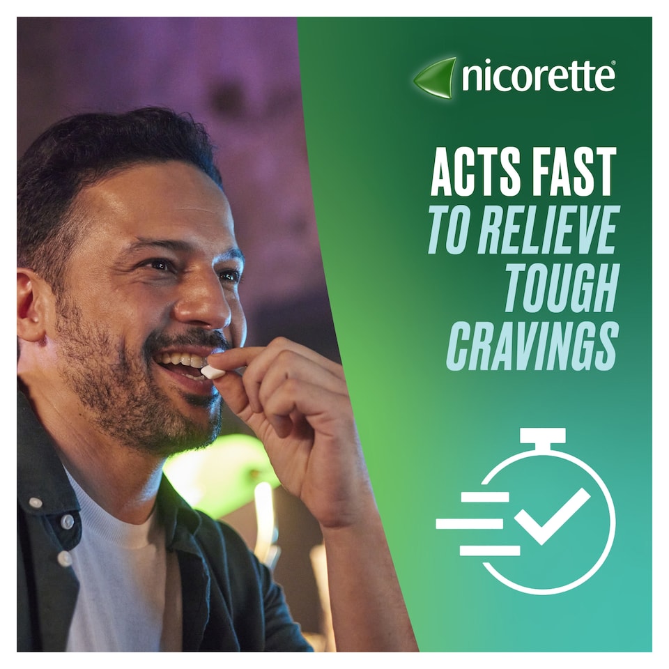 image 1 of Nicorette Stop Smoking Aid 2mg Nicotine Gum - Fruitfusion 30s