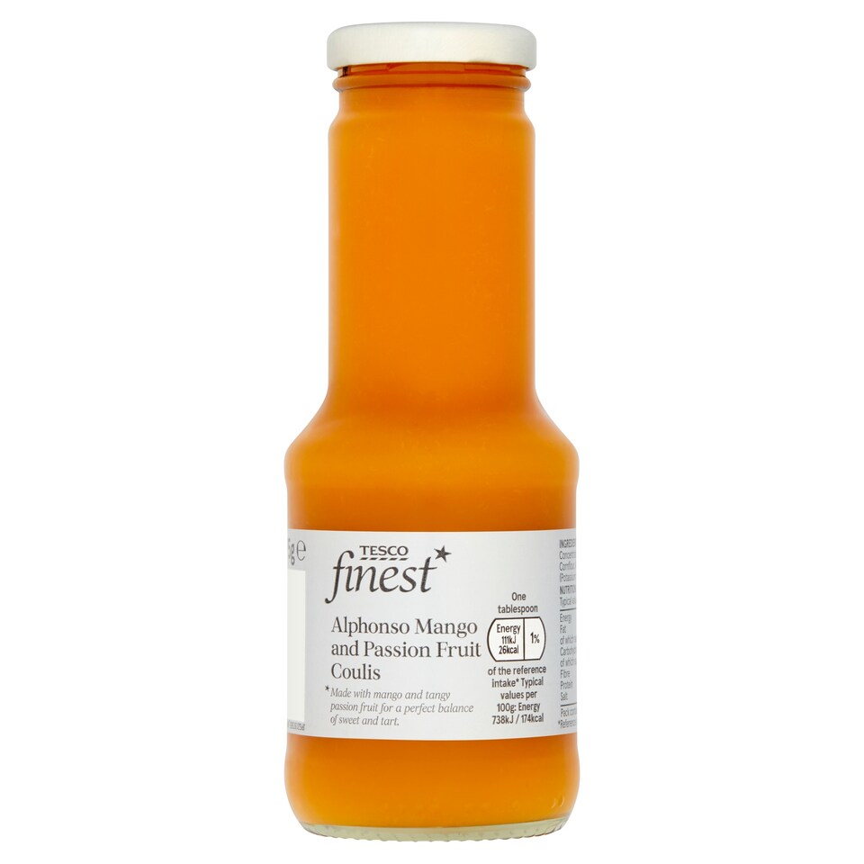 Tesco Finest Alphonso Mango & Passion Fruit Coulis 275G