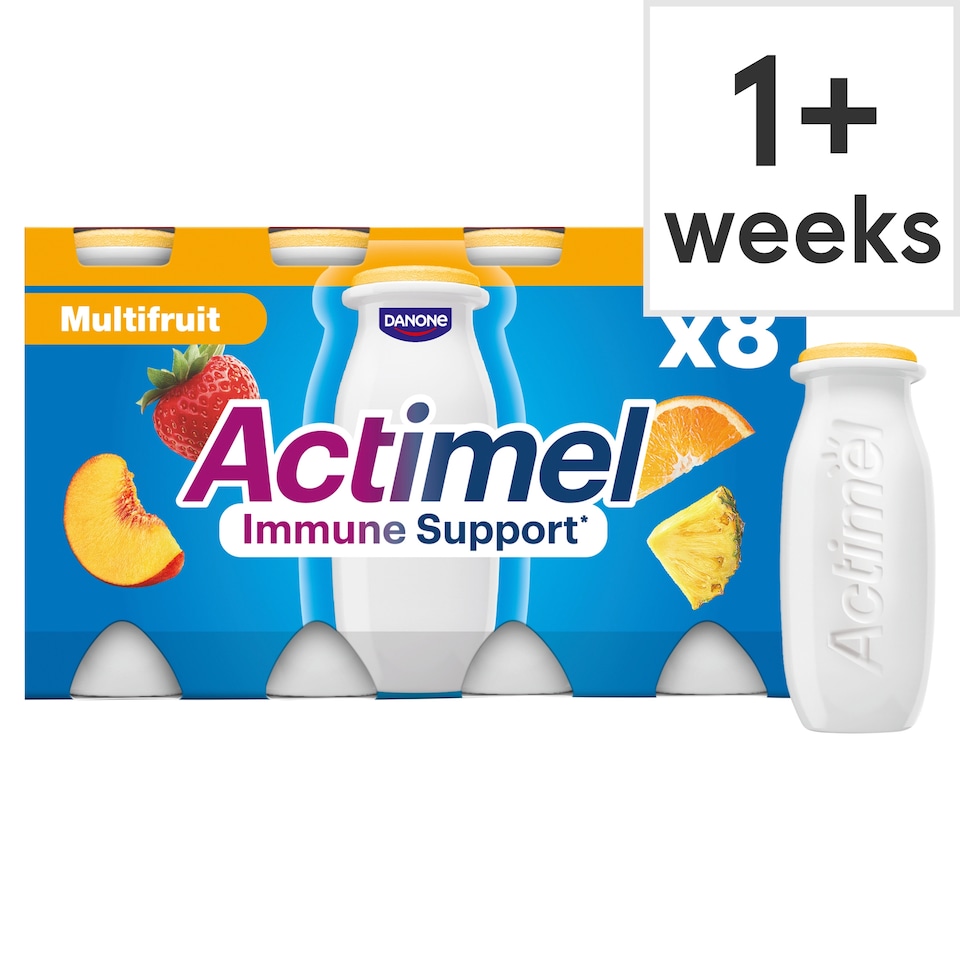 image 1 of Actimel Immune Support Live Yoghurt Drink - Multifruit 8x100g
