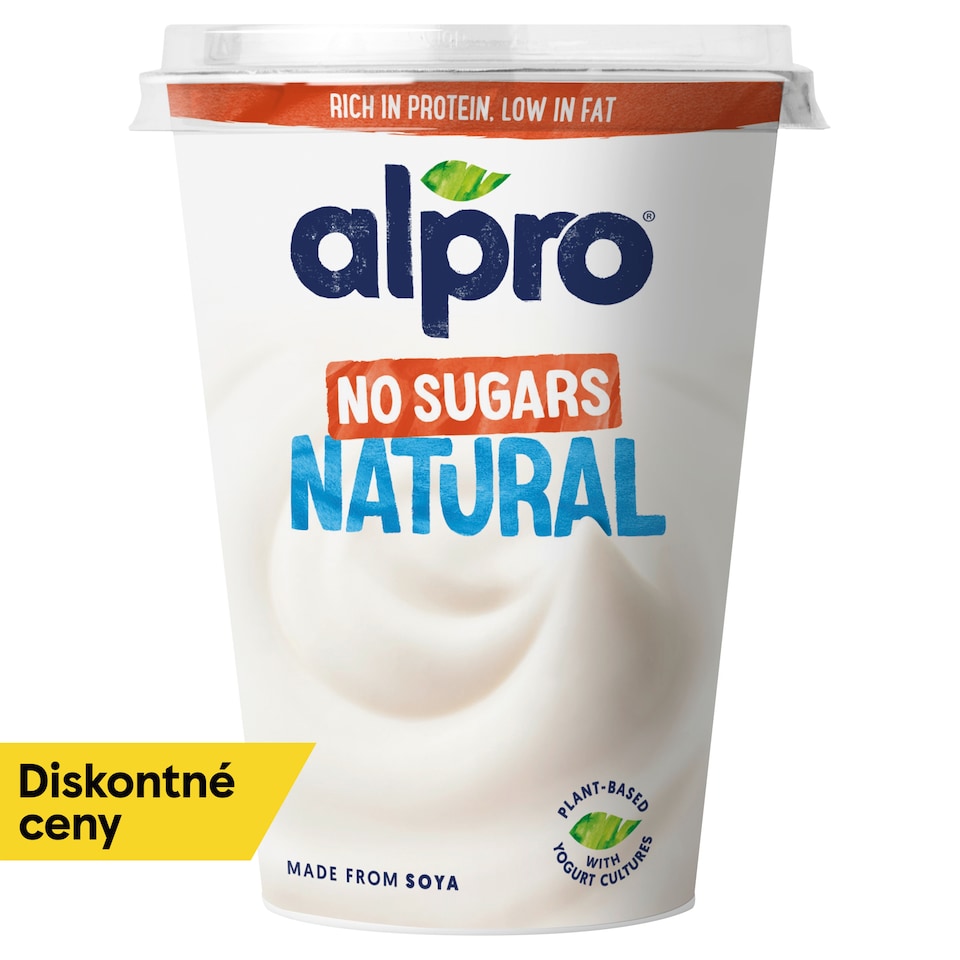 image 1 of Alpro Natural No Sugars Fermented Soy Product 400 g