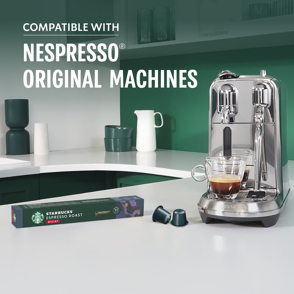 image 1 of Starbucks by Nespresso Decaf Espresso Roast Coffee Pods x10 57g
