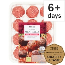 Tesco Beef Meatballs 12 Pack 336g
