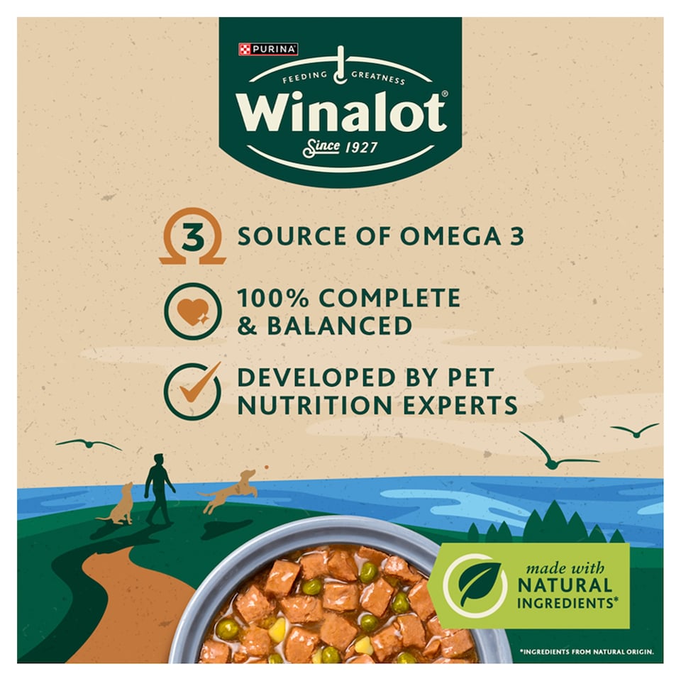 image 1 of WINALOT Friday Suppers Wet Dog Food in Gravy 40x100g