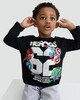 image 2 of Marvel Heroes Pure Cotton Long Sleeved Top in Black